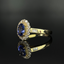 14K GOLD 1.59 CTW NATURAL SAPPHIRE & DIAMOND RING