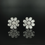 14K GOLD 0.44 CT NATURAL H DIAMOND EARRINGS
