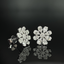 14K GOLD 0.44 CT NATURAL H DIAMOND EARRINGS