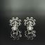 14K GOLD 0.44 CT NATURAL H DIAMOND EARRINGS