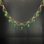 14K GOLD 8.05 CT NATURAL EMERALD NECKLACE