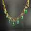14K GOLD 8.05 CT NATURAL EMERALD NECKLACE