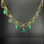 14K GOLD 8.05 CT NATURAL EMERALD NECKLACE