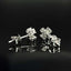 14K GOLD 0.54 CT NATURAL H DIAMOND EARRINGS