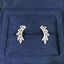 14K GOLD 0.38 CT NATURAL H DIAMOND EARRINGS