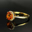 14K GOLD 2.08 CTW NATURAL SPESSARTINE & DIAMOND RING