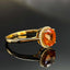 14K GOLD 2.08 CTW NATURAL SPESSARTINE & DIAMOND RING