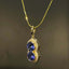 14K GOLD 2.19 CTW NATURAL TANZANITE & DIAMOND PENDANT( WITHOUT CHAIN )