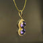 14K GOLD 2.19 CTW NATURAL TANZANITE & DIAMOND PENDANT( WITHOUT CHAIN )