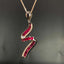14K GOLD 2.39 CTW NATURAL RUBY & DIAMOND PENDANT( WITHOUT CHAIN )