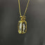 14K GOLD 5 CT NATURAL AQUAMARINE & DIAMOND PENDANT( WITHOUT CHAIN )