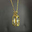 14K GOLD 5 CT NATURAL AQUAMARINE & DIAMOND PENDANT( WITHOUT CHAIN )
