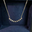 14K GOLD 0.21 CT NATURAL H DIAMOND NECKLACE