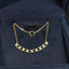 14K GOLD 0.21 CT NATURAL H DIAMOND NECKLACE