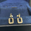 14K GOLD 0.24 CT NATURAL H DIAMOND EARRINGS