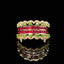 14K GOLD 0.89 CTW NATURAL RUBY & DIAMOND RING