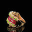 14K GOLD 0.89 CTW NATURAL RUBY & DIAMOND RING