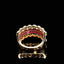 14K GOLD 0.89 CTW NATURAL RUBY & DIAMOND RING