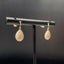 14K GOLD 0.92 CT NATURAL H DIAMOND EARRINGS