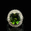 14K GOLD 6.31 CTW NATURAL TOURMALINE & DIAMOND RING