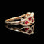 14K GOLD 0.76 CTW NATURAL RUBY & DIAMOND RING
