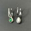 14K GOLD 1.16 CTW VIVID GREEN NATURAL EMERALD & DIAMOND EARRINGS