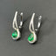 14K GOLD 1.16 CTW VIVID GREEN NATURAL EMERALD & DIAMOND EARRINGS