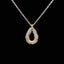 14K GOLD 0.32 CT NATURAL H DIAMOND NECKLACE
