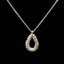14K GOLD 0.32 CT NATURAL H DIAMOND NECKLACE