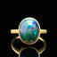 14K GOLD 4.9 CT NATURAL OPAL RING