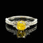 GIA CERTIFIED 14K GOLD 1 CT NATURAL YELLOW DIAMOND & DIAMOND RING