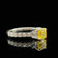 GIA CERTIFIED 14K GOLD 1 CT NATURAL YELLOW DIAMOND & DIAMOND RING