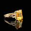 14K GOLD 5.66 CTW NATURAL CITRINE & DIAMOND RING