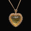 14K GOLD 33.02 CTW NATURAL CITRINE & DIAMOND PENDANT( WITHOUT CHAIN )