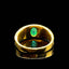 14K GOLD 0.68 CTW NATURAL EMERALD & SAPPHIRE RING