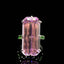 14K GOLD 17.15 CTW NATURAL KUNZITE & TSAVORITE RING