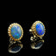 14K GOLD 1.3 CT NATURAL OPAL EARRINGS