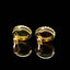 14K GOLD 1.3 CT NATURAL OPAL EARRINGS
