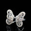 14K GOLD 0.92 CT NATURAL H DIAMOND & BUTTERFLY RING