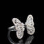 14K GOLD 0.92 CT NATURAL H DIAMOND & BUTTERFLY RING