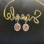 14K GOLD 0.48 CTW NATURAL PINK DIAMOND & DIAMOND EARRINGS