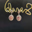 14K GOLD 0.48 CTW NATURAL PINK DIAMOND & DIAMOND EARRINGS