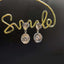 14K GOLD 0.48 CTW NATURAL PINK DIAMOND & DIAMOND EARRINGS