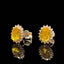 14K GOLD 1.93 CTW NATURAL SAPPHIRE & DIAMOND EARRINGS