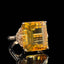 14K GOLD 9.93 CTW NATURAL CITRINE & DIAMOND RING