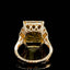 14K GOLD 9.93 CTW NATURAL CITRINE & DIAMOND RING