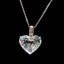 14K GOLD 11 CT NATURAL AQUAMARINE & DIAMOND PENDANT( WITHOUT CHAIN )