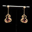 14K GOLD 1.0 CTW NATURAL RUBY & DIAMOND EARRINGS