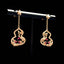14K GOLD 1.0 CTW NATURAL RUBY & DIAMOND EARRINGS