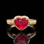 14K GOLD 2.08 CTW NATURAL RUBY & DIAMOND RING